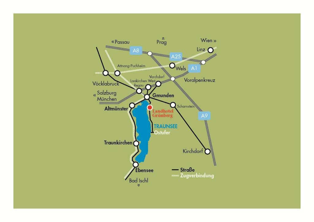 Landhotel Gruenberg Am See غموندين المظهر الخارجي الصورة